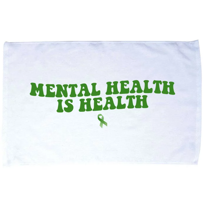 Mental Health Is Health Awareness Ribbon Microfiber Hand Towel