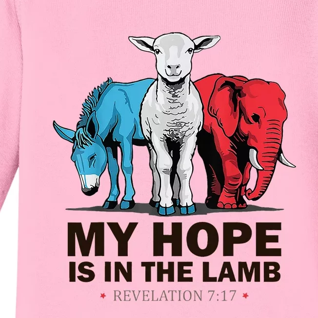 My Hope Is In The Lamb Baby Long Sleeve Bodysuit