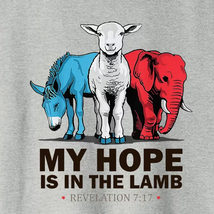 My Hope Is In The Lamb Women's Crop Top Tee