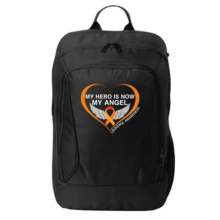 My Hero Is Now My Angel Great Leukemia Awareness Funny Gift City Backpack