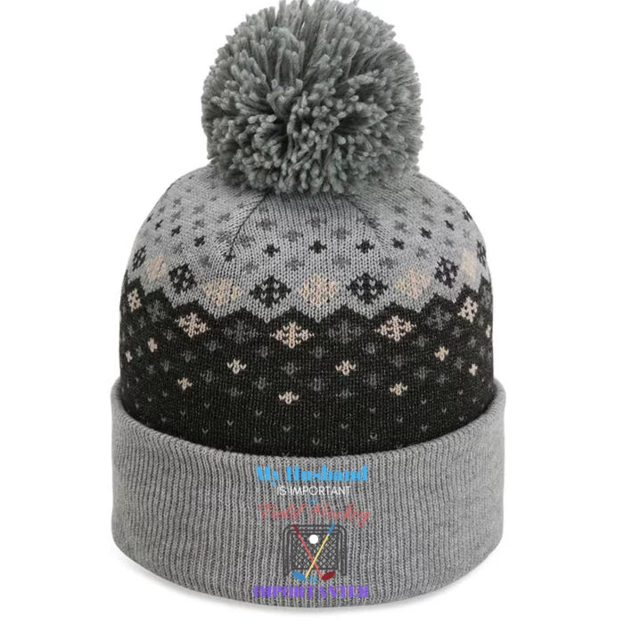 My Husband Is Important But Field Hockey Is Importanter Gift The Baniff Cuffed Pom Beanie