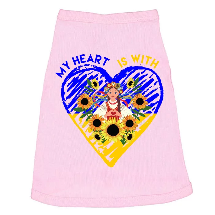 My Heart Is With Ukraine Sunflower Doggie Tank