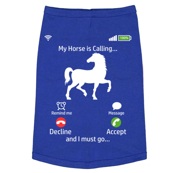 My Horse Is Calling Horse Mom Horse Riding Horses Gift Doggie Tank