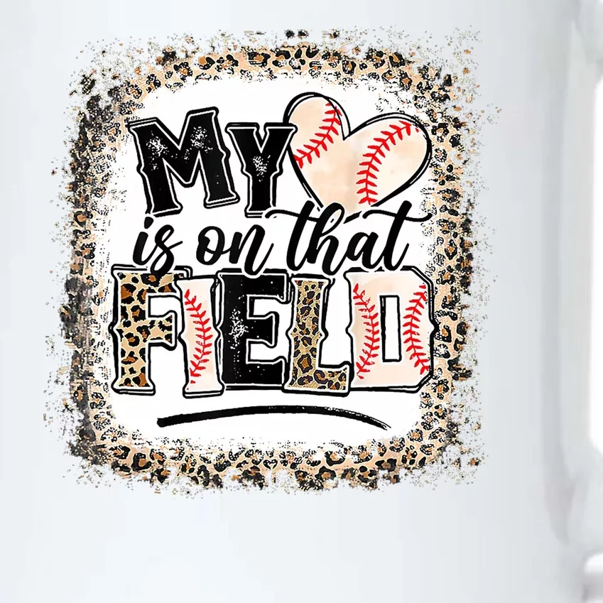 My Heart Is On That Field Baseball Black Color Changing Mug