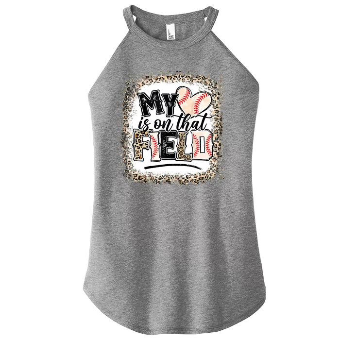 My Heart Is On That Field Baseball Women’s Perfect Tri Rocker Tank