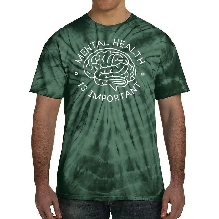 Mental Health Is Important Brain Tie-Dye T-Shirt