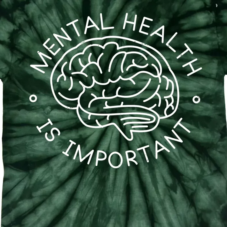 Mental Health Is Important Brain Tie-Dye T-Shirt