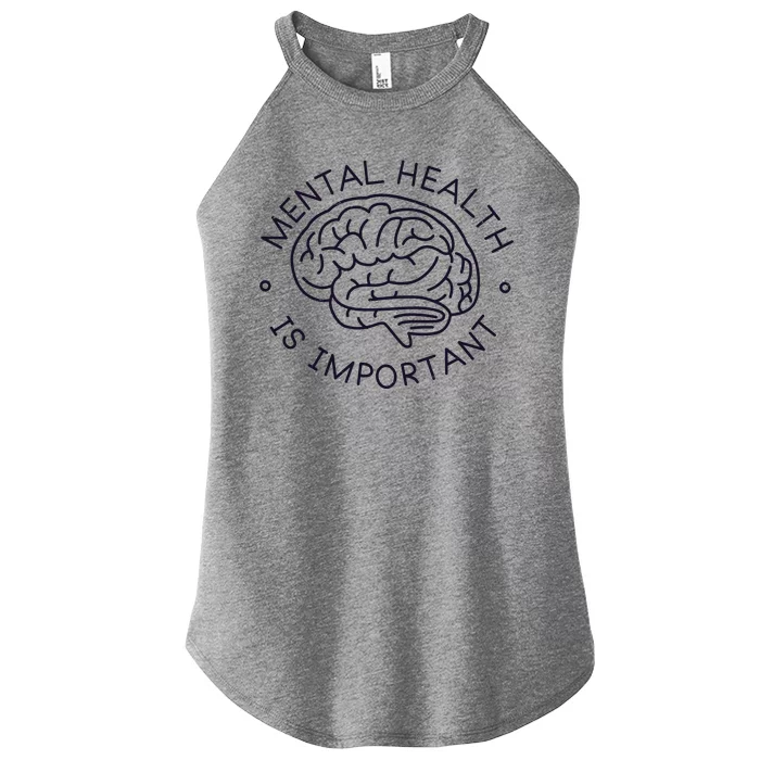 Mental Health Is Important Brain Women’s Perfect Tri Rocker Tank