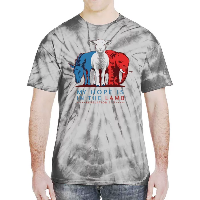 My Hope Is In The Lamb Christian Political Jesus 2024 Tie-Dye T-Shirt