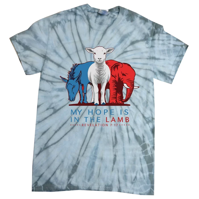 My Hope Is In The Lamb Christian Political Jesus 2024 Tie-Dye T-Shirt