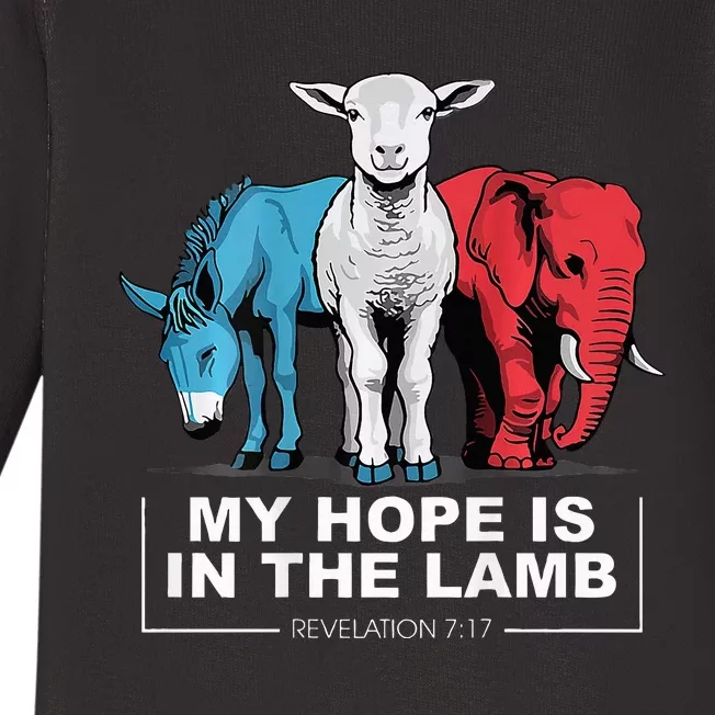 My Hope Is In The Lamb Baby Long Sleeve Bodysuit