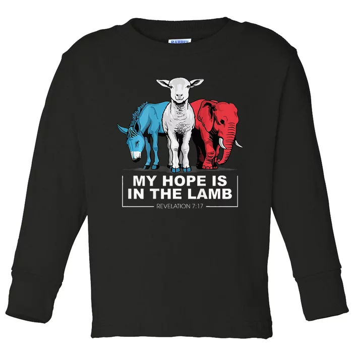 My Hope Is In The Lamb Toddler Long Sleeve Shirt