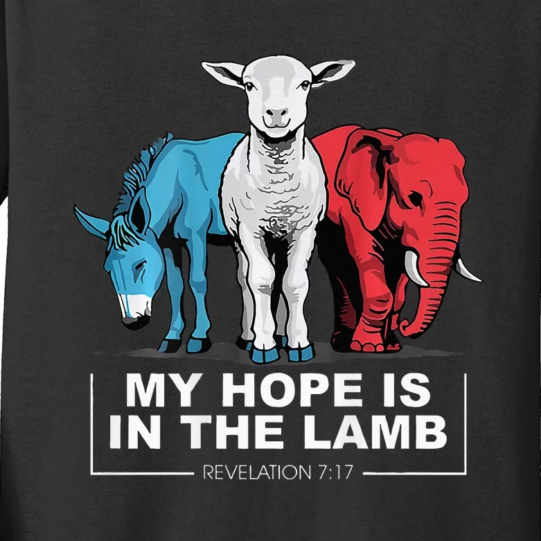 My Hope Is In The Lamb Kids Long Sleeve Shirt