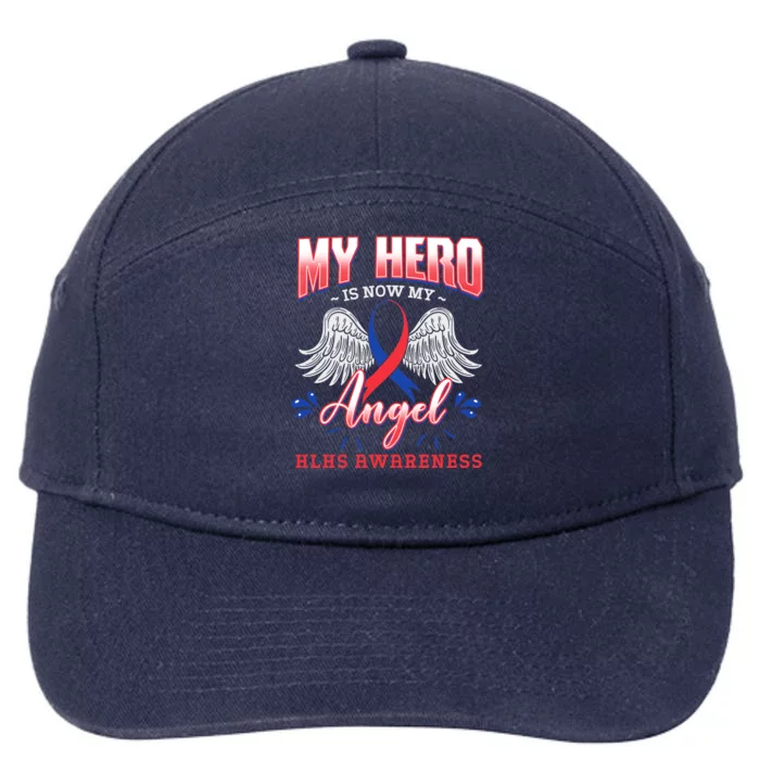 My Hero Is Now My Angel Hlhs Hypoplastic Left Heart Advocate Gift 7-Panel Snapback Hat