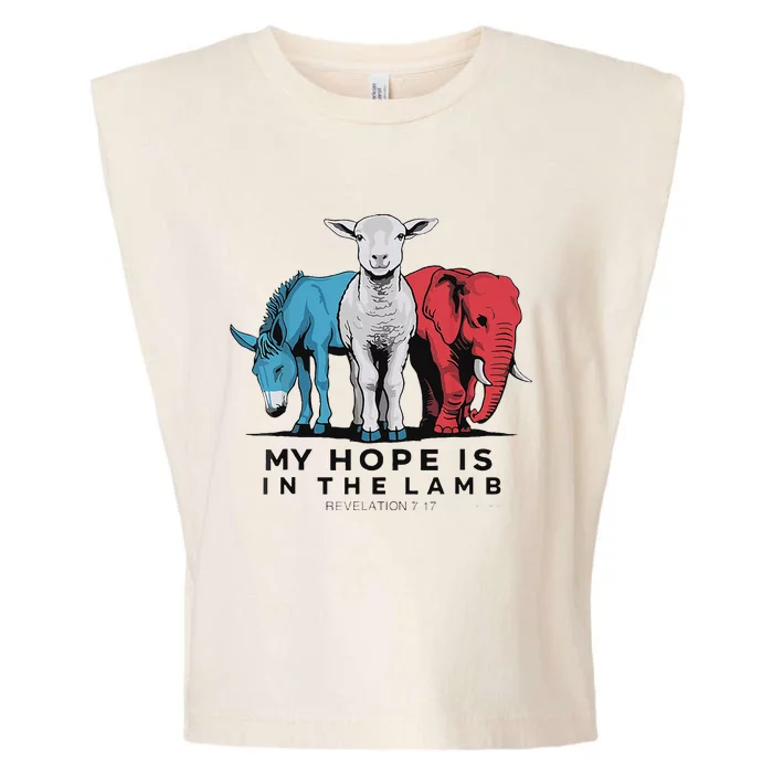 My Hope Is In The Lamb Garment-Dyed Women's Muscle Tee