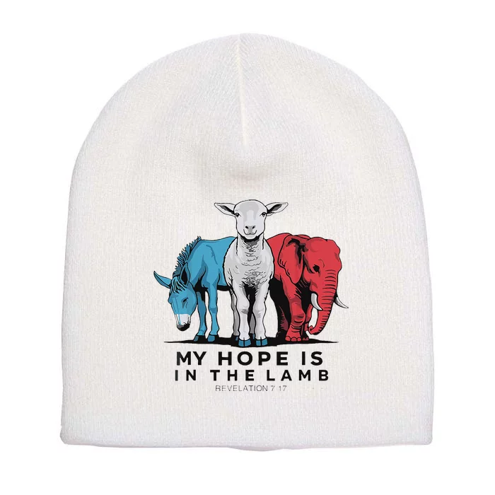 My Hope Is In The Lamb Short Acrylic Beanie