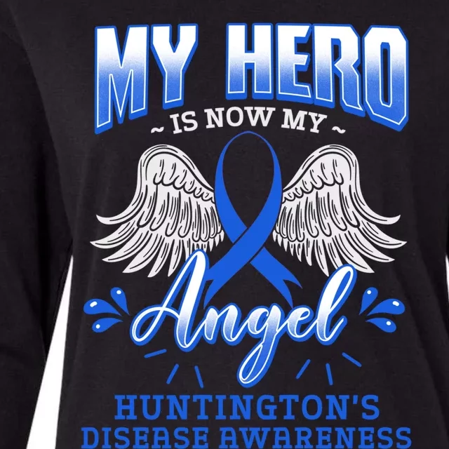 My Hero Is Now My Angel Huntington's Disease Warrior Hd Gift Cute Gift Womens Cotton Relaxed Long Sleeve T-Shirt