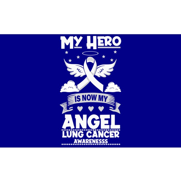 My Hero Is Now My Angel Gift Lung Cancer Awareness Gift Bumper Sticker