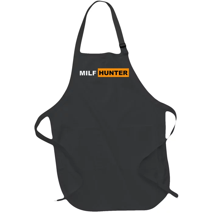 MILF Hunter I Love Milfs MILFs Hot Mom Hunter Lover Gift Full-Length Apron With Pocket