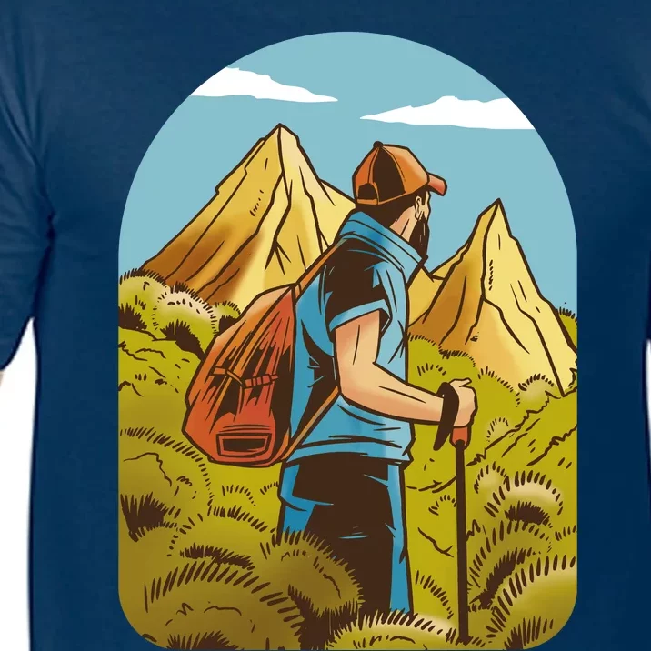 Man Hiking In The Mountains Comfort Colors T-Shirt