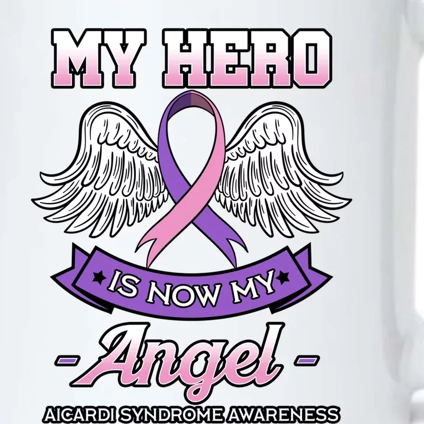 My Hero Is Now My Angel Aicardi Syndrome Genetic Disorder Meaningful Gift Black Color Changing Mug