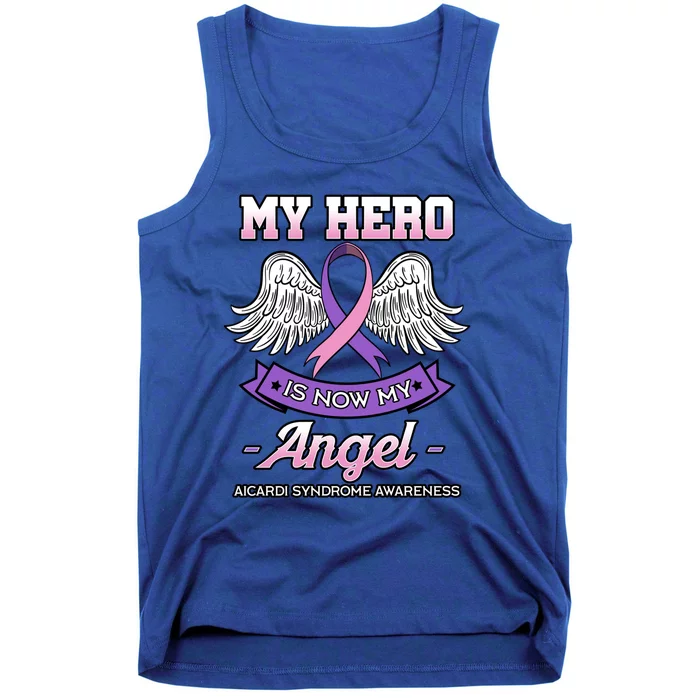 My Hero Is Now My Angel Aicardi Syndrome Genetic Disorder Meaningful Gift Tank Top