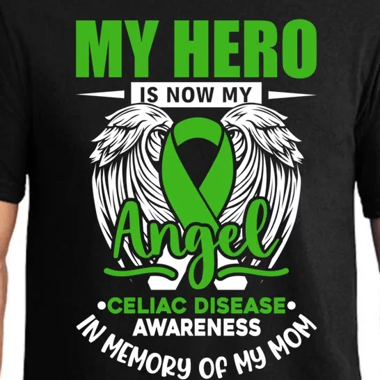 My Hero Is Now My Angel Celiac Disease Awareness Green Gift Pajama Set