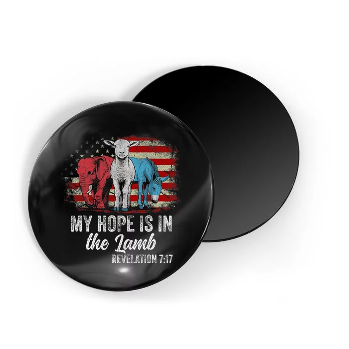 My Hope Is In The Lamb Funny Scripture Elephant Donkey Us Magnet