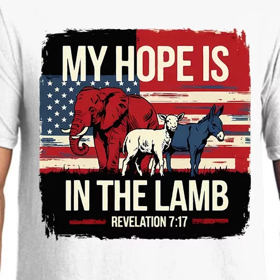 My Hope Is In The Lamb Jesus 2024 Election Pajama Set