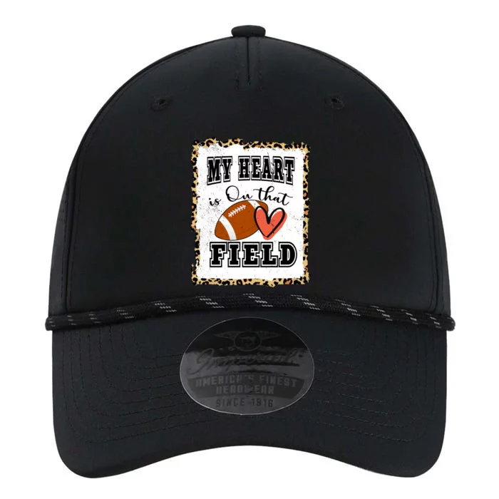 My Heart Is On The Field Cute Leppard Football Mom Performance The Dyno Cap