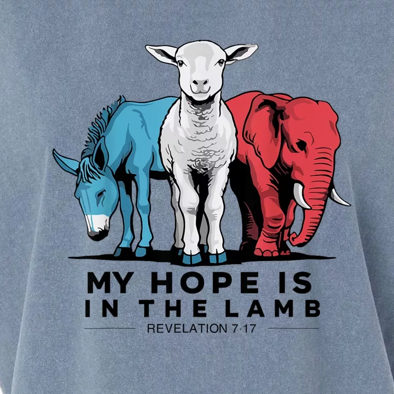 My Hope Is In The Lamb Garment-Dyed Women's Muscle Tee