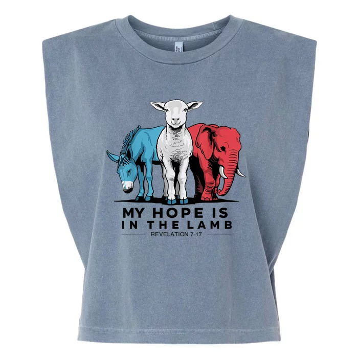 My Hope Is In The Lamb Garment-Dyed Women's Muscle Tee