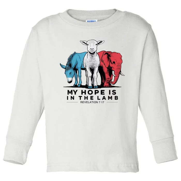 My Hope Is In The Lamb Toddler Long Sleeve Shirt