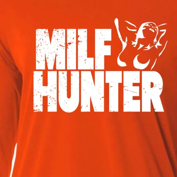 Milf Hunter Inappropriate Rude Humor Gift Cooling Performance Long Sleeve Crew