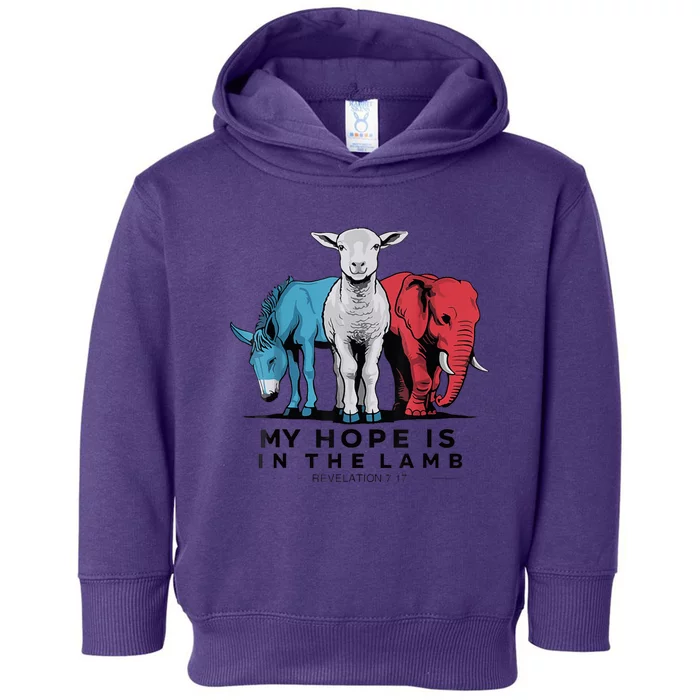 My Hope Is In The Lamb Funny My Hope Is In The Lamb Gifts Toddler Hoodie