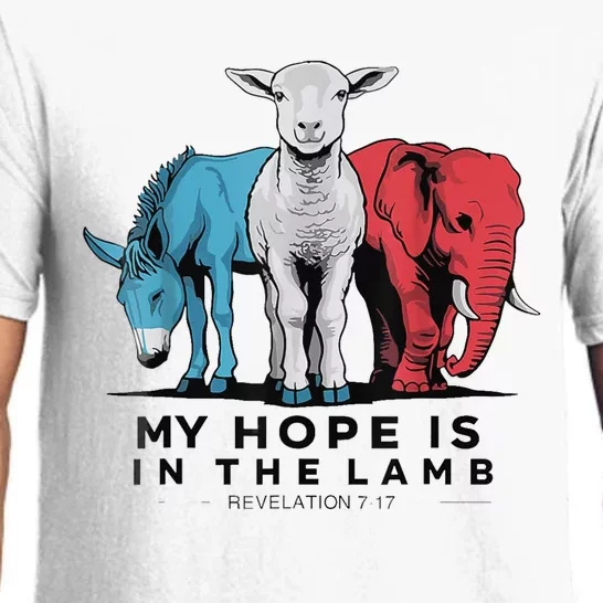 My Hope Is In The Lamb Funny My Hope Is In The Lamb Gifts Pajama Set