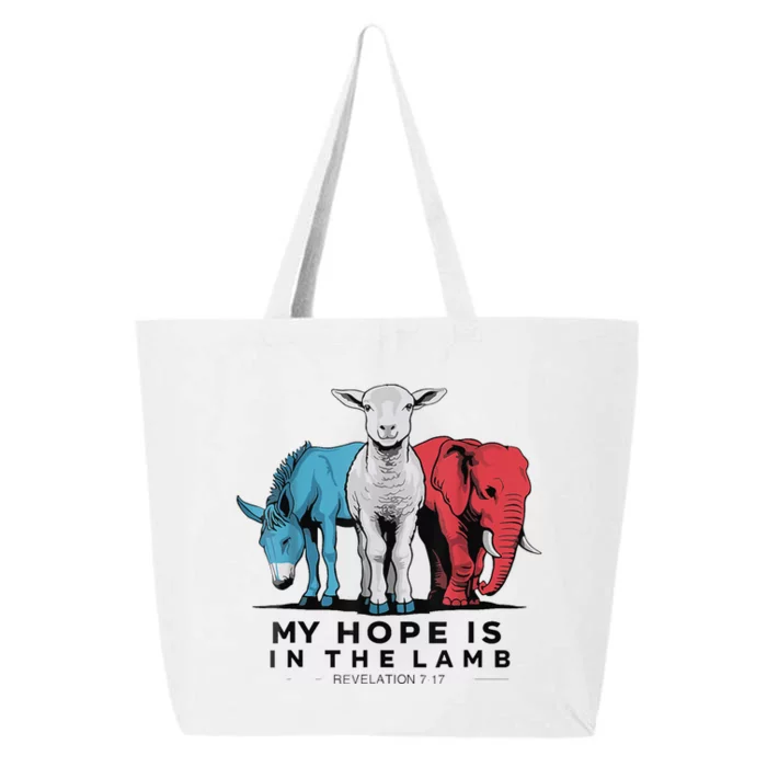 My Hope Is In The Lamb Funny My Hope Is In The Lamb Gifts 25L Jumbo Tote