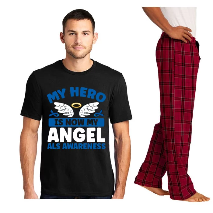 My Hero Is Now My Angel Als Awareness Month Gift Pajama Set