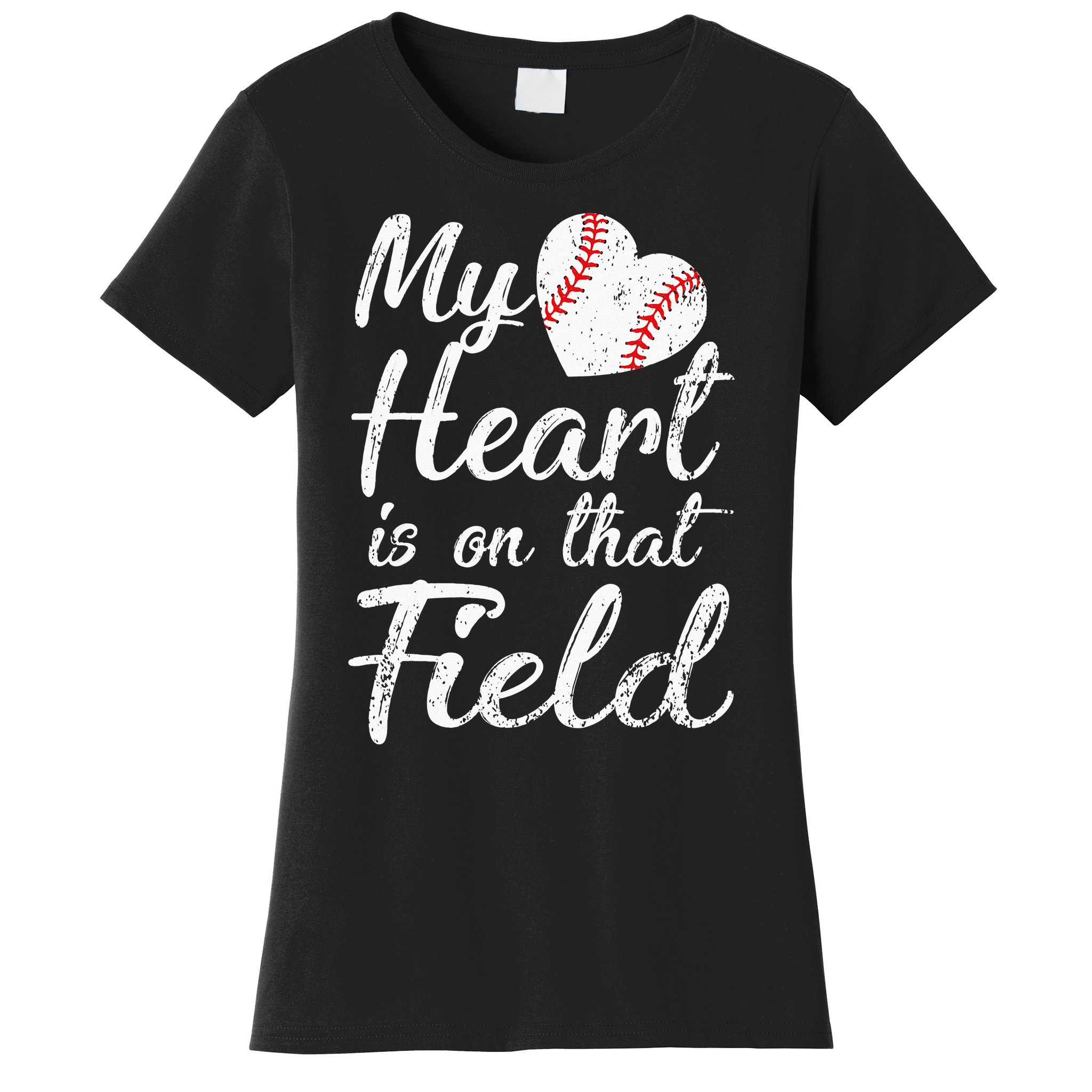 Baseball Mom My Heart Is Full Graphic Tee