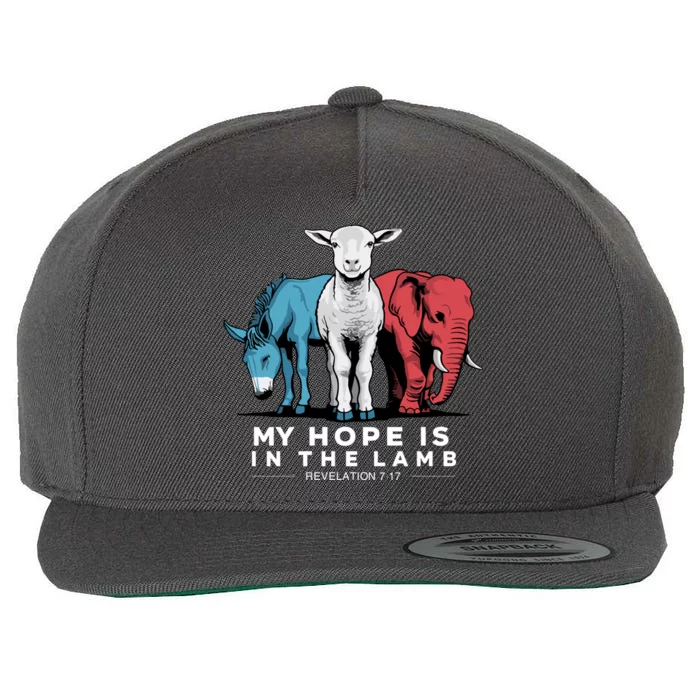 My Hope Is In The Lamb Wool Snapback Cap