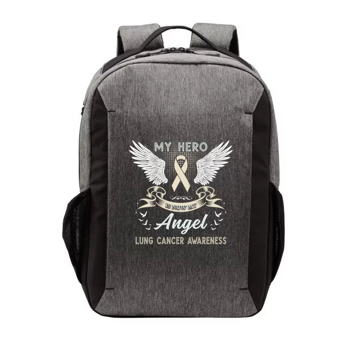 My Hero Is Now My Angel Lung Cancer Awareness Month Funny Gift Cute Gift Vector Backpack