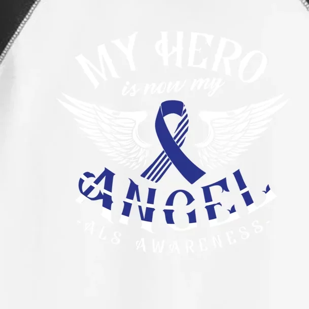 My Hero Is Now My Angel Als Awareness Month Gift Toddler Fine Jersey T-Shirt