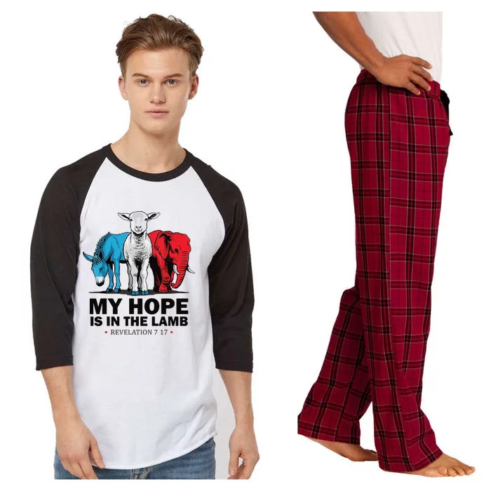 My Hope Is In The Lamb Raglan Sleeve Pajama Set