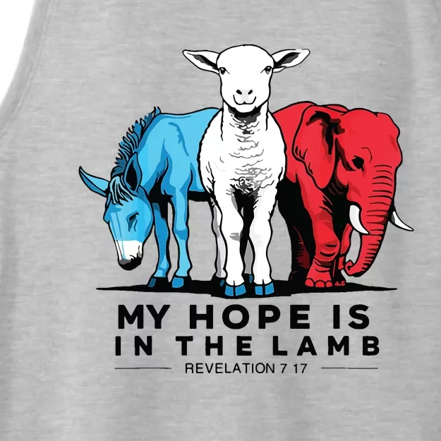 My Hope Is In The Lamb Ladies Tri-Blend Wicking Tank