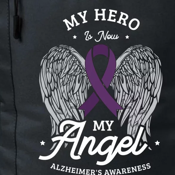 My Hero Is Now My Angel Alzheimer's Awareness Alzheimer Great Gift Daily Commute Backpack