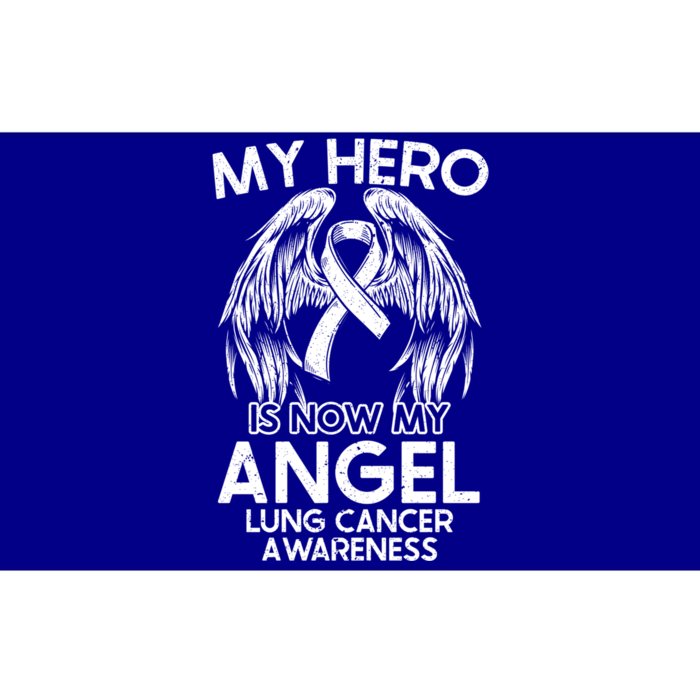 My Hero Is Now My Angel Lung Cancer Awareness Supporter Gift Bumper Sticker