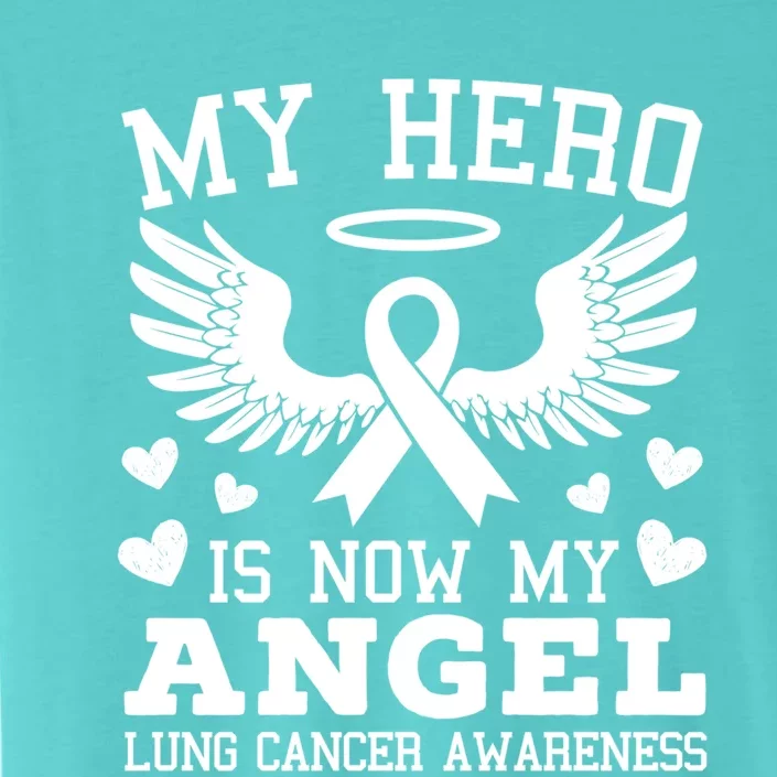 My Hero Is Now My Angel Lung Cancer Awareness Supporter Gift ChromaSoft Performance T-Shirt