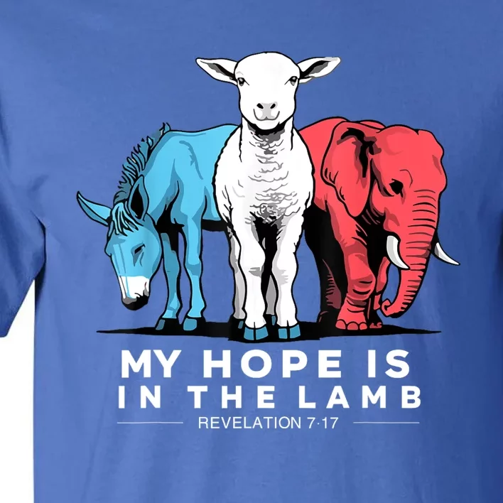 My Hope Is In The Lamb Christian God Jesus Tall T-Shirt