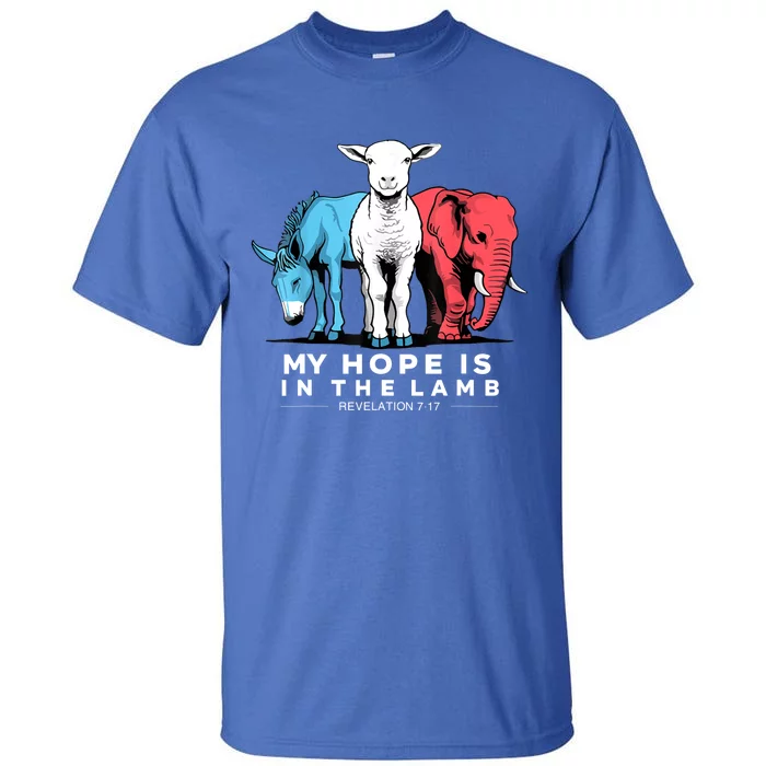 My Hope Is In The Lamb Christian God Jesus Tall T-Shirt