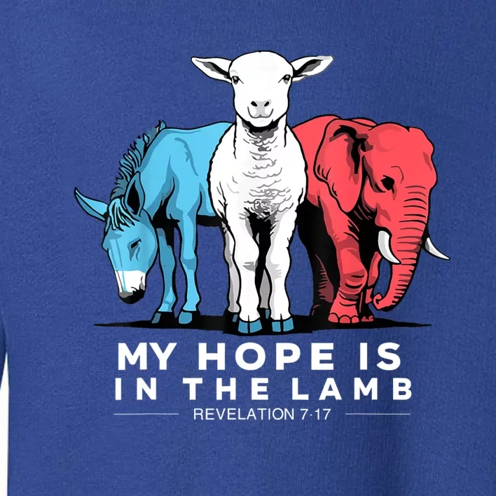 My Hope Is In The Lamb Christian God Jesus Toddler Sweatshirt